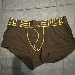 Andrew Christian Black and Yellow Boxer Briefs